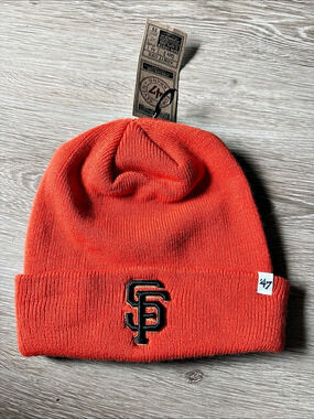 Forty Seven San Francisco Giants Knit Beanie Orange NWT🖤🧡